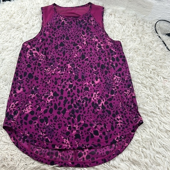 lululemon athletica Tops - Lululemon Sculpt Tank Top Cheetah Camo Magenta Purple Multi / Magenta Purple
